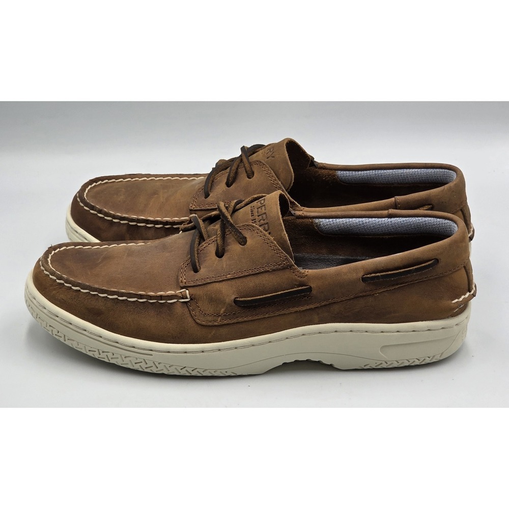 Sperry Gold Cup Men's 9.5M Tan Plushwave 2.0 Boat Shoes – Authentic Leather - Picture 5 of 12